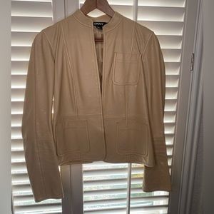 DKNY Perforated Leather Jacket